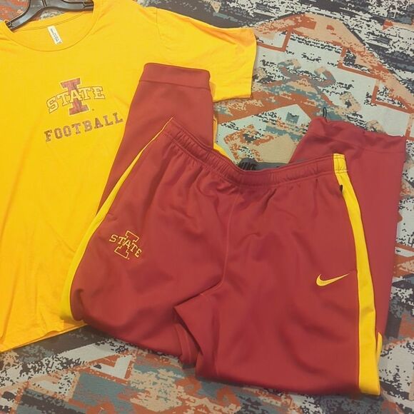 Nike Iowa State University basketball sweatpants & graphic tee xxL - Picture 2 of 13